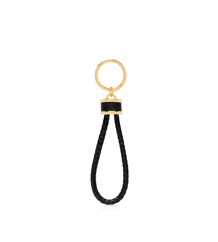 GRAIN LEATHER T LOOP KEYRING BLACK online